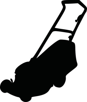 recommend clip art: Lawn mower  silhouette