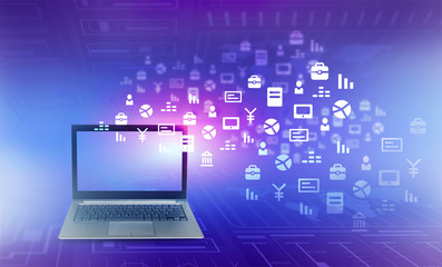 Fototapeta premium Global internet concept