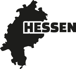Hesse map with german title