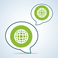 Social media design. bubble icon. networking concept