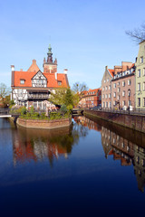 Fototapeta premium An old watermill in Gdansk