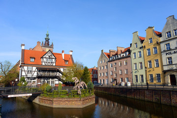Fototapeta na wymiar An old watermill in Gdansk