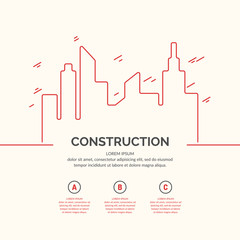 Construction houses background.