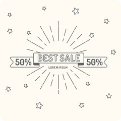 Linear sales banner.