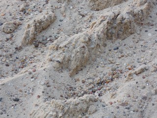 Sand und Kieselsteine