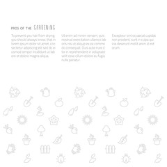 Vector gardening eco background