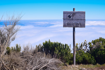 Lookout from Pico Ruivo do Paul, Madeira, Portugal