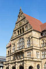 Fototapeta na wymiar Historisches Rathaus von Bielefeld, Nordrhein-Westfalen