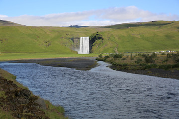 Skogafoss Wasserfall. Island
