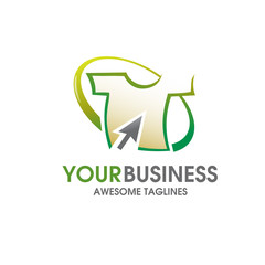 t-shirt online store vector logo