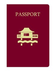 Bungalow sur un passeport