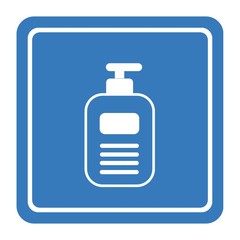 Lotion, gel ou savon liquide dans un panneau