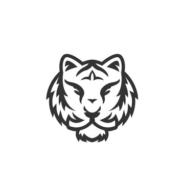  Tiger logo on white background