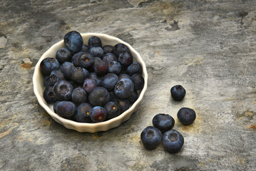 Blueberries in Ramekin