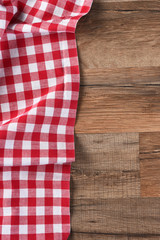Obraz premium Red Checked Table Cloth