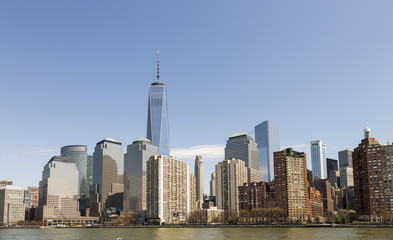 Fototapeta na wymiar Skyline of lower Manhattan