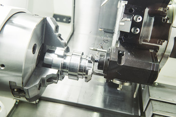 industrial metalworking cutting process by milling cutter 