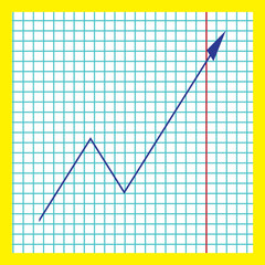 Vector illustration growth chart