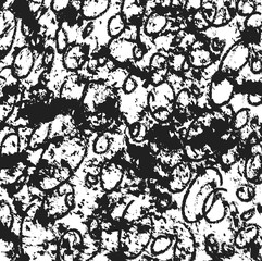 abstract vintage scratched black ink texture and background, grunge splash