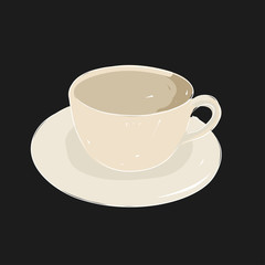 A cup of coffee, vector illustration - 109818160