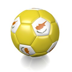 Fototapeta premium Football soccer ball with a national flag texture