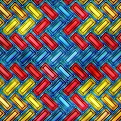 colorful abstract  seamless texture 3D Rendering