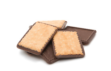 chocolate cookie isolated