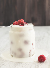 Dessert with berries