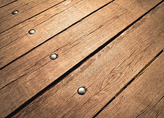 Fototapeta premium old wood board with rivets
