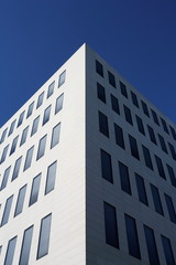 Fototapeta premium light and shadow two sides of an office building 