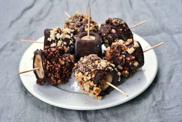 Summer dessert frozen banana