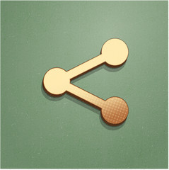 Ikona vintage z szumem i cieniem © vempireart