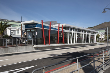 Myciti bus service stop in the Waterfront Cape Town South Africa