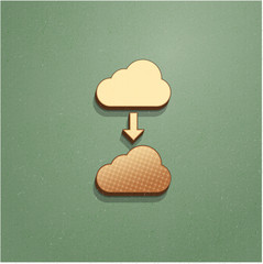 Ikona vintage z szumem i cieniem © vempireart