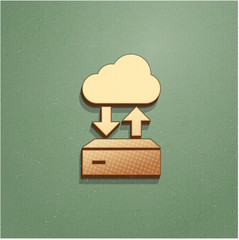 Ikona vintage z szumem i cieniem © vempireart