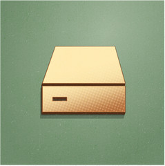 Ikona vintage z szumem i cieniem © vempireart