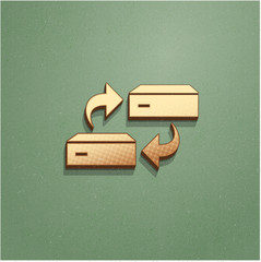 Ikona vintage z szumem i cieniem © vempireart