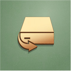 Ikona vintage z szumem i cieniem © vempireart