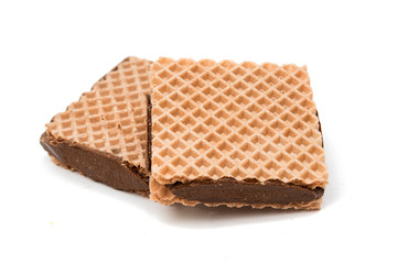 chocolate wafer isolated