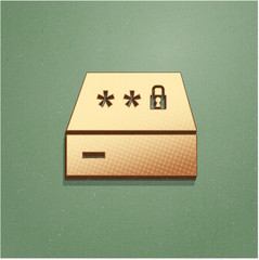 Ikona vintage z szumem i cieniem © vempireart