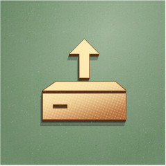 Ikona vintage z szumem i cieniem © vempireart