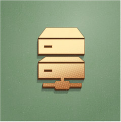 Ikona vintage z szumem i cieniem © vempireart