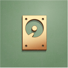 Ikona vintage z szumem i cieniem © vempireart