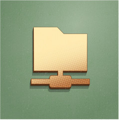 Ikona vintage z szumem i cieniem © vempireart