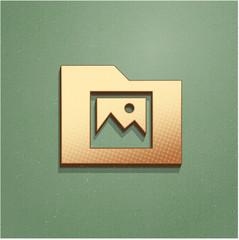 Ikona vintage z szumem i cieniem © vempireart