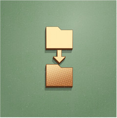 Ikona vintage z szumem i cieniem © vempireart