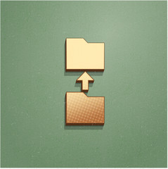 Ikona vintage z szumem i cieniem © vempireart