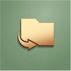 Ikona vintage z szumem i cieniem © vempireart