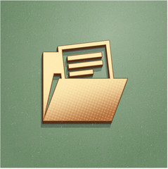 Ikona vintage z szumem i cieniem © vempireart