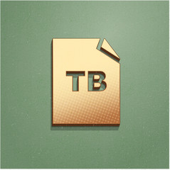 Ikona vintage z szumem i cieniem © vempireart